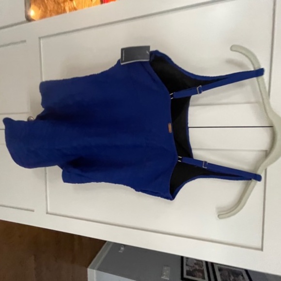 Women's Land's End Size 12 Compression Royal Blue Swimsuit-NWT One Piece New - Picture 5 of 10